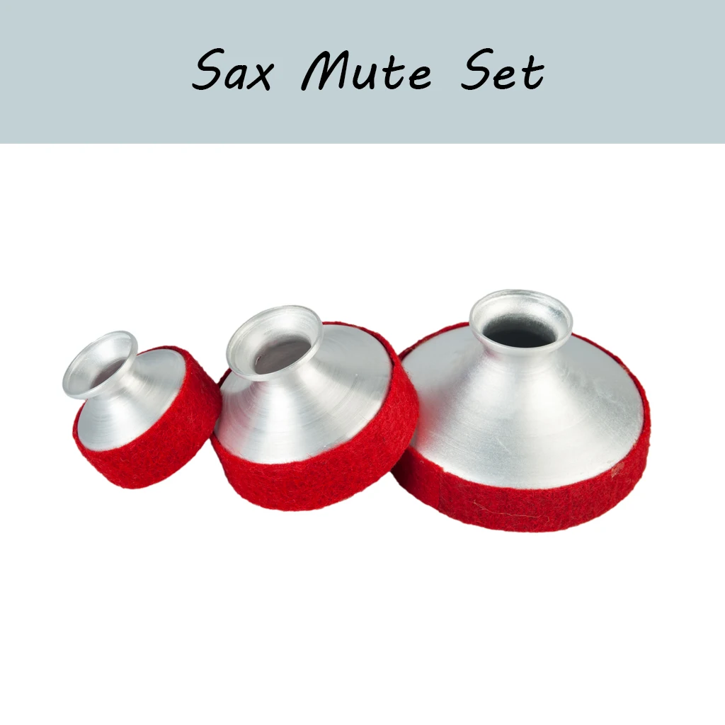 

Alto/Tenor/Soprano Saxophone Set Lightweight Aluminum Alloy Sax Mute Sound Dampener Silencer