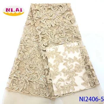 

Tissue 2019 Sequin Fabric, Embroidery Lace Dresses Fabric Newest, Burnt Orange Lace Mateirals For Women Ni2406