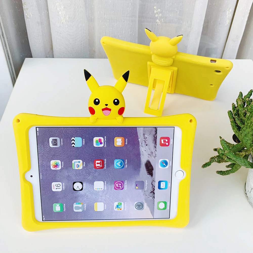Детский противоударный безопасный Чехол с изображением Пикачу для iPad Mini 7,", чехол для планшета с мультяшным рисунком для нового iPad 10,2 iPad Air 2 iPad 10,5