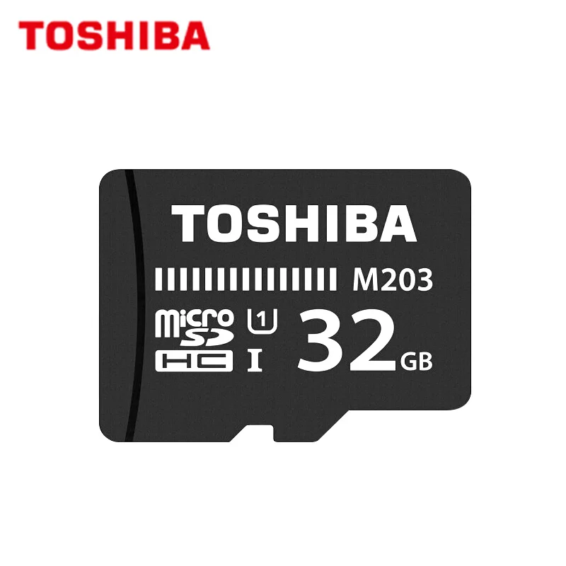 TOSHIBA Micro SD карта 128 Гб 64 Гб Подлинная Exceria SDXC V30 A1 U3 32 Гб 16 Гб SDHC U1 M203 карта памяти флэш-карта с адаптером