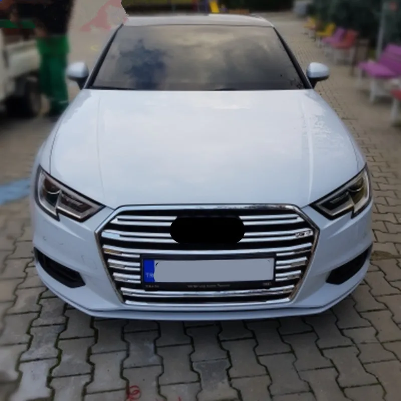 Автомобильный Стайлинг для Audi A3 2017 2018 Передняя Воздушная решетка крышка отделка