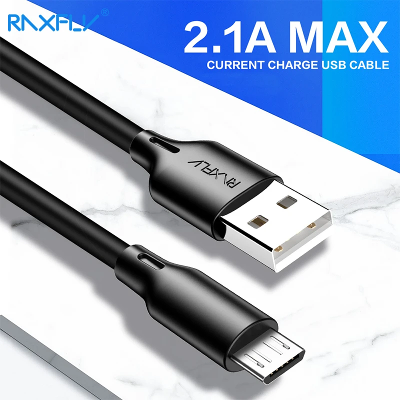 

RAXFLY 2.1A Micro USB Cable for Xiaomi Redmi Note 7 Android Phone Cable Micro USB Charging Wire Cabo Micro USB For Samsung S6 S7