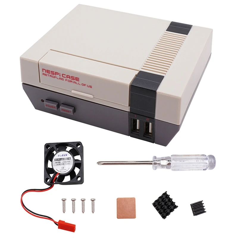 NES4Pi NES чехол Комплект ABS функциональный Вентилятор охлаждения радиаторы отвертки