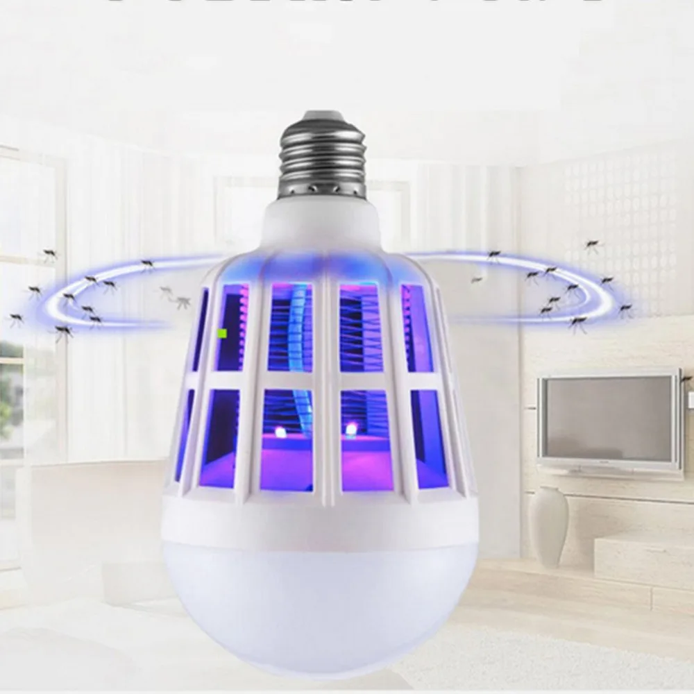 Anti Mosquito Bulb Lighting Mosquito Control Dual-Purpose Lamp Three Stage Switch Bulb LED Mosquito Killer Lamp No noise