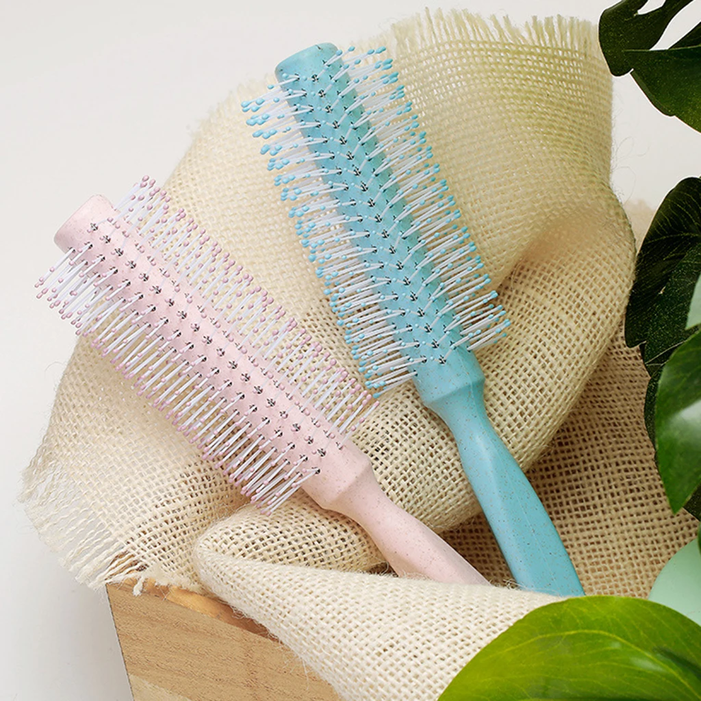 Professional Women Round Barrel Hair Brush Volumizing Blow Drying Hairbrush