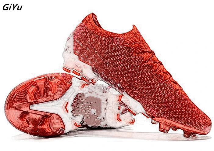 Football Boots for Men Soccer Shoes Outdoor Sneakers Firm Ground Superfly Futsal Original Comfortable Waterproof Red Cleats