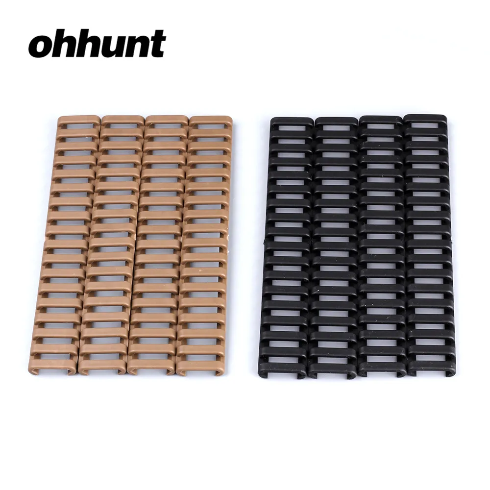 Ohhunt 4 шт. наборы 17 слот лестница рельсы резиновый чехол для винтовки страйкбол рис
