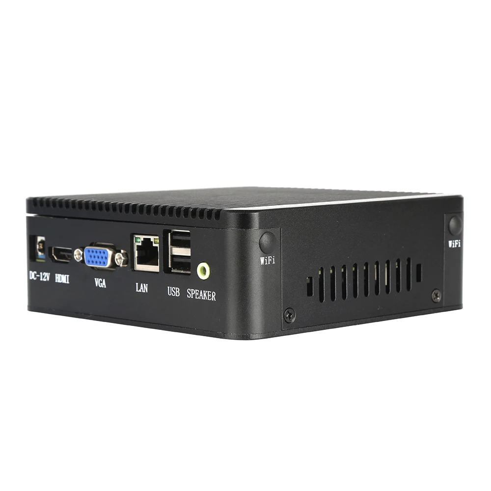 J1900 безвентиляторный мини ПК i7 7500U i5 7200U i3 7020U промышленный Мини DDR4 8 Гб RAM 256 ГБ SSD