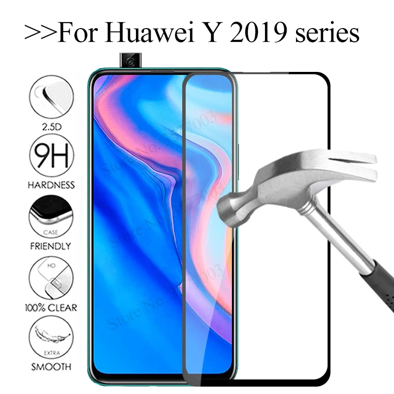 Закаленное стекло для huawei y9 prime 2019 Защита экрана y6 pro y7 Защитное hauwei y 5 6 7 9 защитная