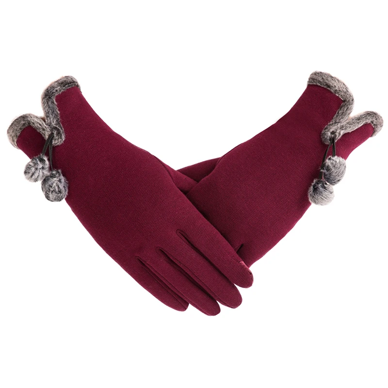 Новое поступление, элегантные женские зимние перчатки, толстые теплые варежки на шнурке, женские перчатки и варежки