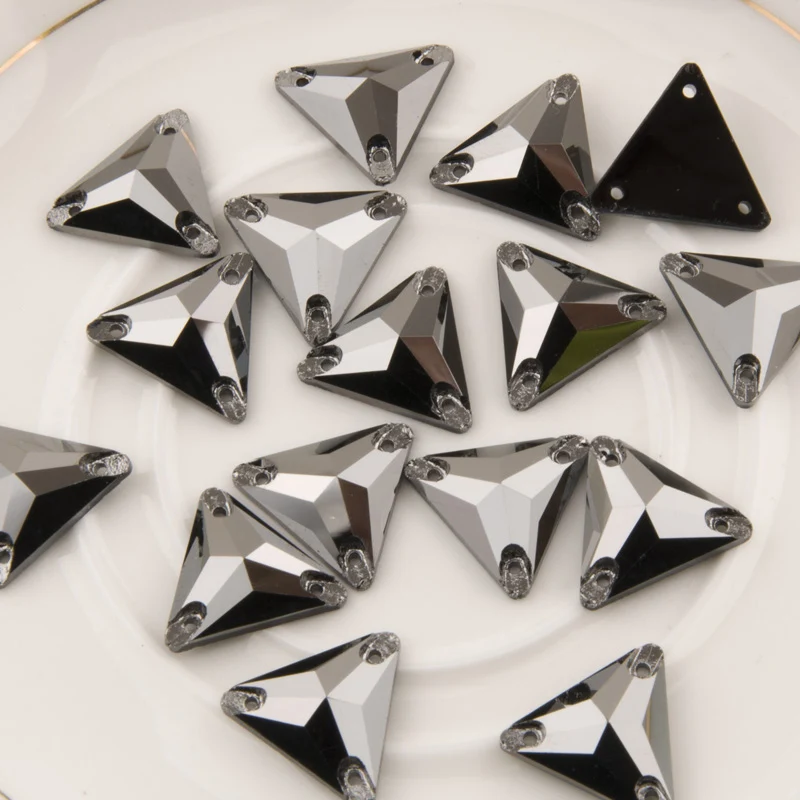 YANRUO 3270 Triangle All Color Sew On Stones Glass Crystals Rhinestones Best Quality Gems Stones For Clothing