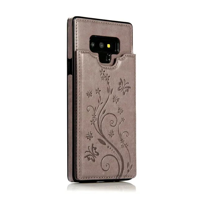 Gray Pattern Роскошный кожаный чехол для samsung S9Plus чехол S10Plus Note9 чехол для Note 9 Galaxy S10 S9 S8 Etui для samsung Note 10 Plus чехол S10E - Цвет: Gray Pattern