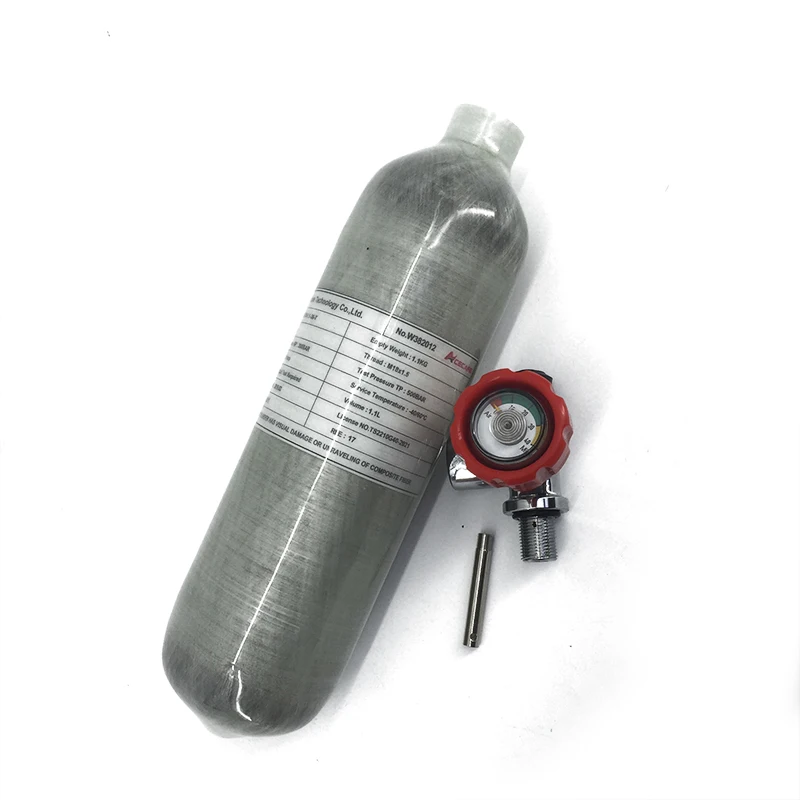 AC10211 Pcp Air Rifle Scuba Tank 1.1L/2L3L 4500 Psi High Pressure Cylinder Airforce Condor CE Carbon Fiber Air Tank Gas Station - Цвет: 1.1L