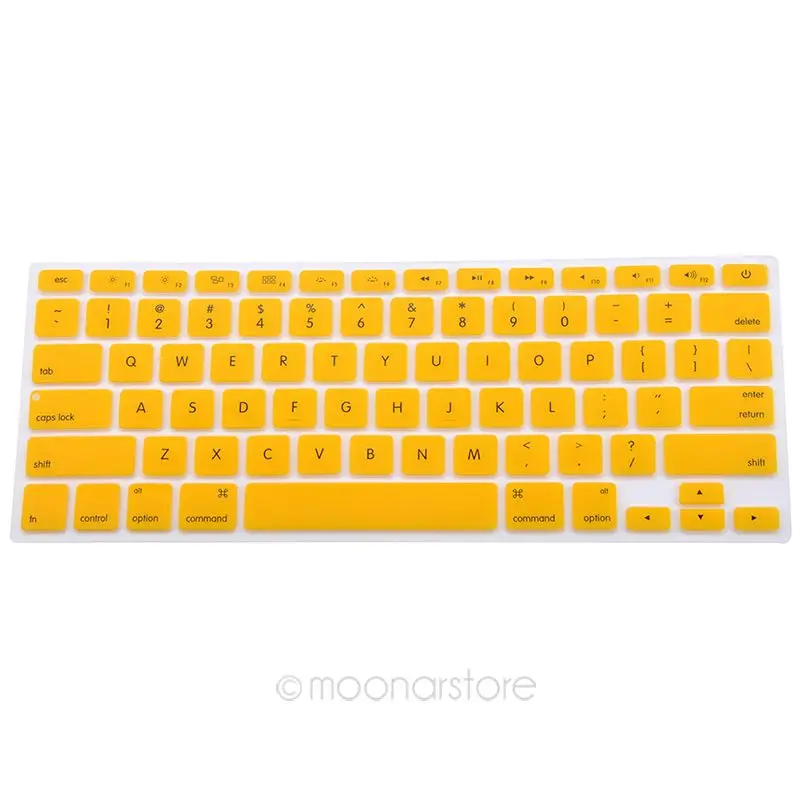9 видов цветов силиконовая клавиатура защитная пленка для всех Apple Macbook Pro MAC 13 15 Air 13 мягкая клавиатура наклейка