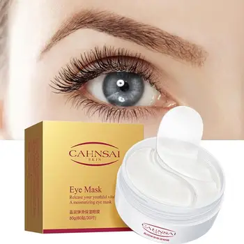 

60pcs Hyaluronic Acid Repair Eye Mask Moisturizing Remove Dark Circles Eye Patches Crystal Collagen Gel Mask Eye Skin Care Hot
