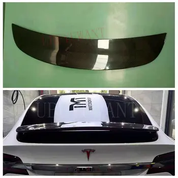 

For Tesla Model X 2017 2018 2019 Carbon Fiber Rear Spoiler Wing Trunk Cover