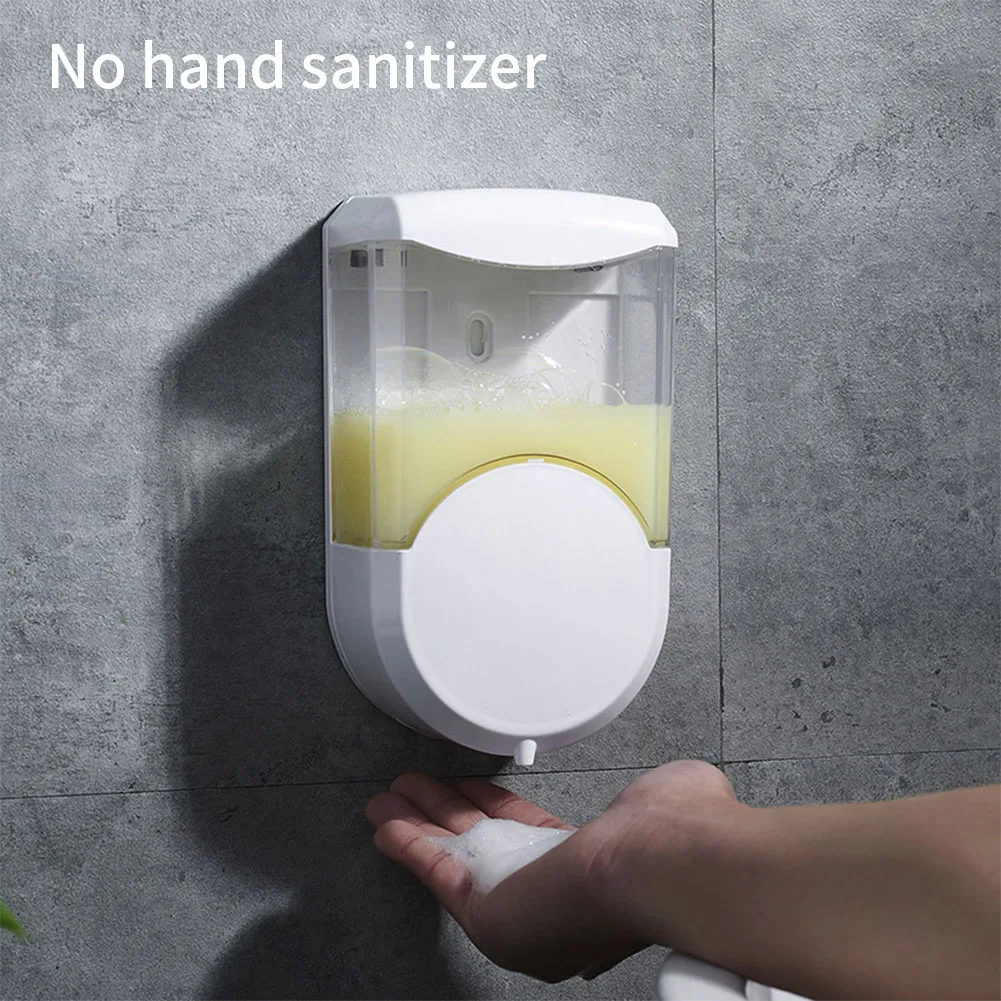 

600ml Sensor Smart Hotel Automatic Toilet Wall Mounted Liquid Home Touchless Infrared Induction Soap Dispenser Battery Powered