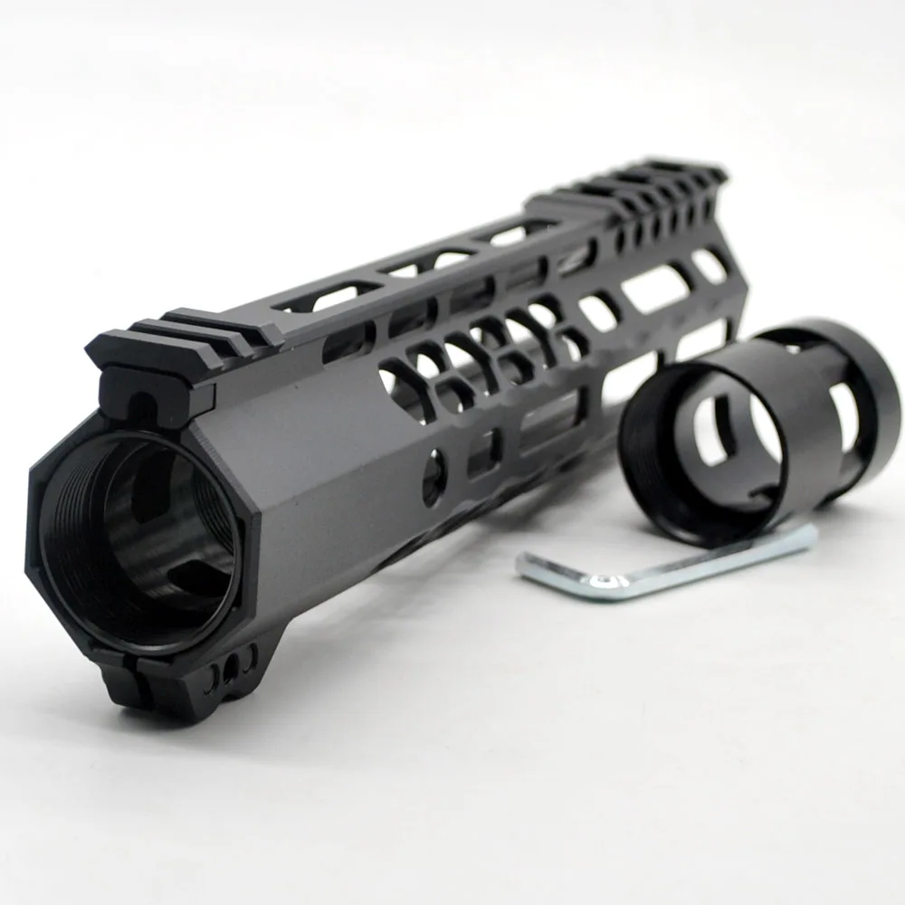 Aplus 9 ''дюймовый M-lok зажимной Handguard рельсовый прицел крепление системы_ черный анодированный Fit. 223/5. 56 Сверхлегкий косой срез дизайн