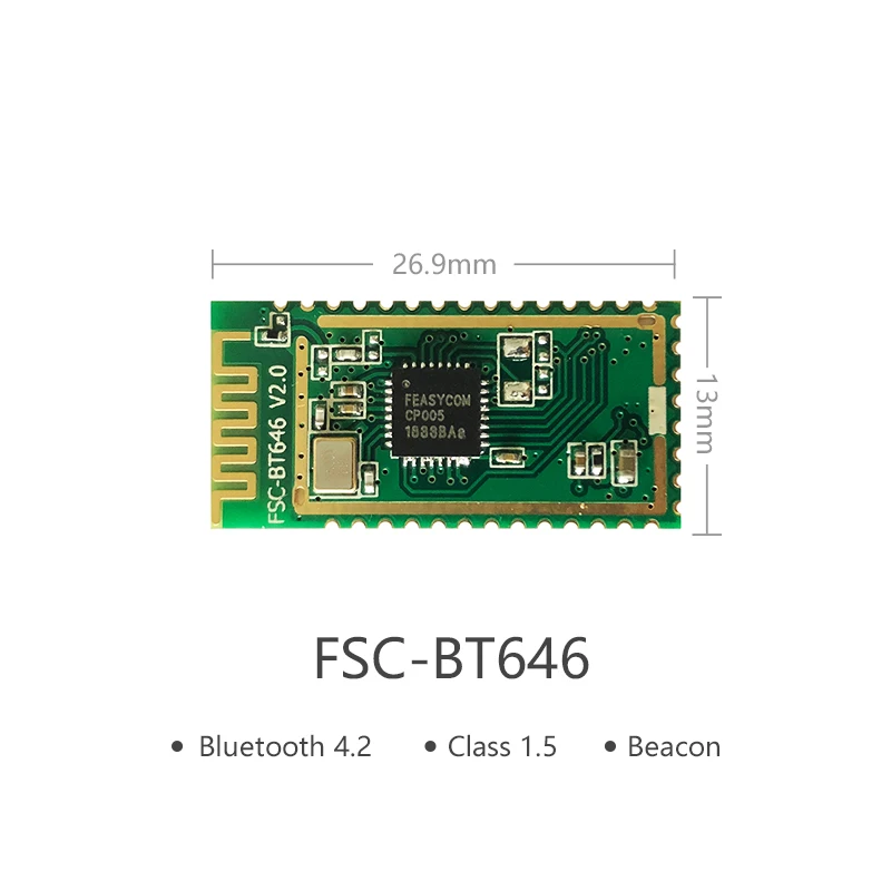 

FEASYCOM Wireless Module Bluetooth BLE 4.2 Module Bluit-in Antenna IoT Kit Bluetooth Receive with Smart Home