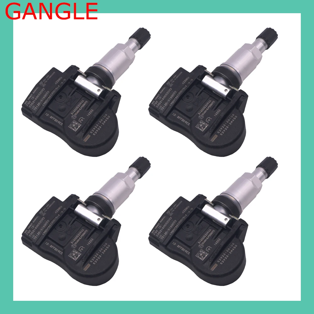 

TPMS Tire Pressure Sensor 52933-3N100 52933-B1100 433MHz TPMS Sensor FOR 2008-2018 HYUNDAI GENESIS COUPE 529333N100 52933-2M650