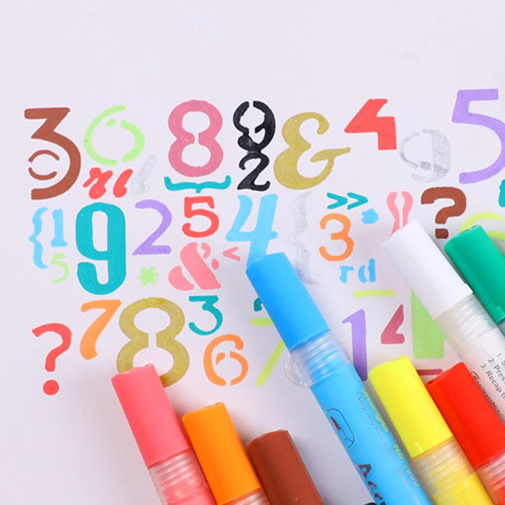 15 цветов/набор маркеры для акриловых красок керамическое стекло фарфоровая