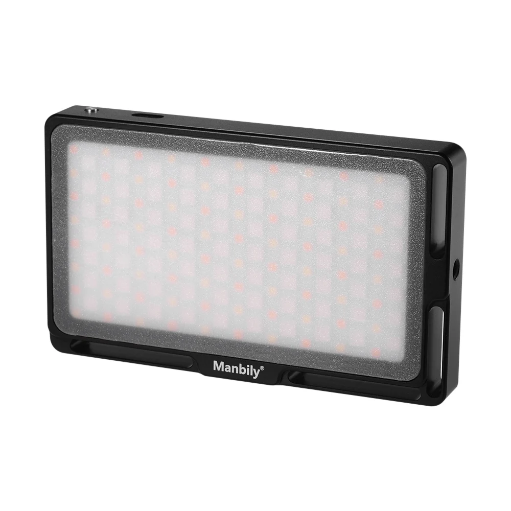 Manbily RGB LED Video Light Panel Mini Pocket Camera Fill Light for YouTube DSLR Camera Camcorder Portrait Photo Video Lighting