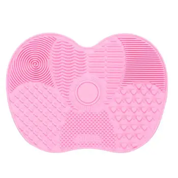 

Silicone Makeup Brush Cleaner Cleansing Cosmetics Washing Board Pad Pad Hand Tool Easy To Carry Suitable For Home Use And Travel