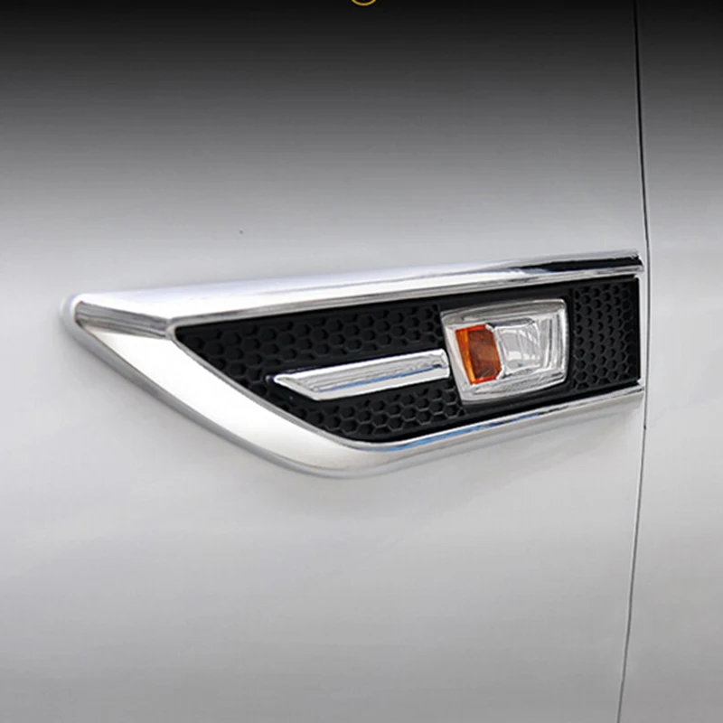 Car Styling ABS Chrome Trim Signal Lamp Cover Light Side Emblem Decoration Trim For Chevrolet Cruze Sedan Hatchback