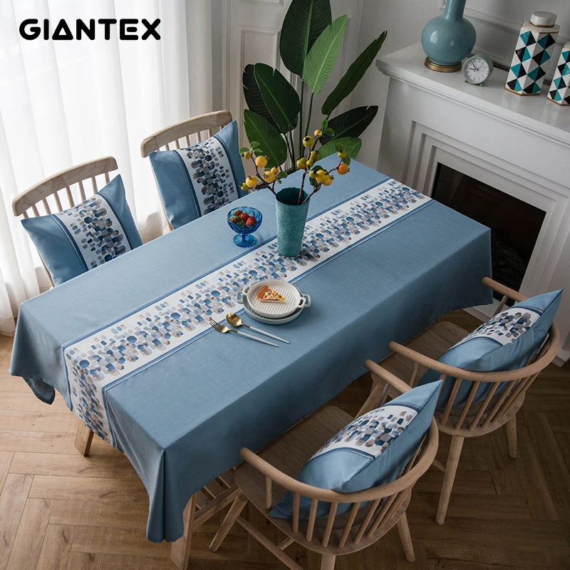 GIANTEX Декоративная скатерть для стола прямоугольные скатерти покрытие обеденного