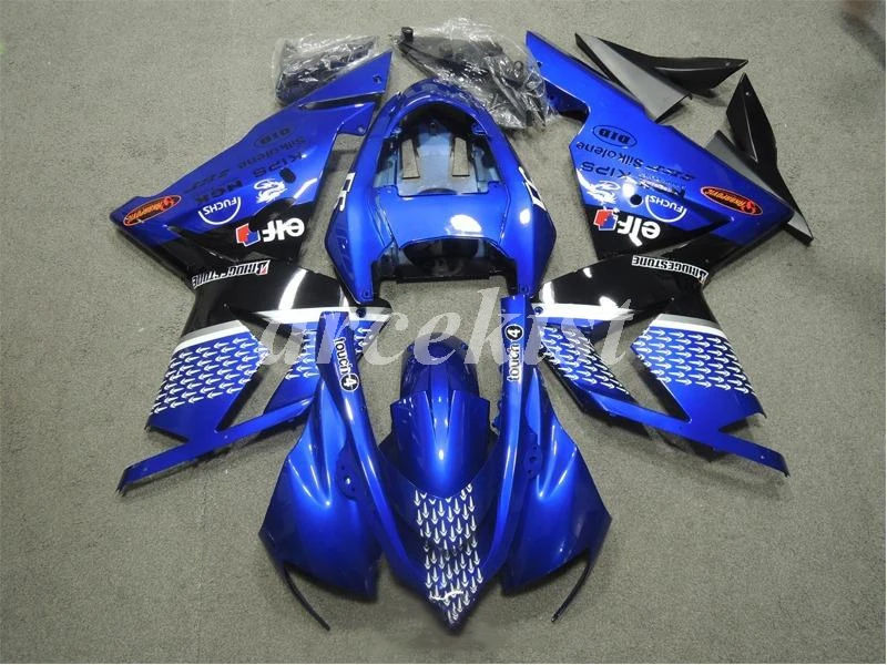 ABS мотоцикл обтекатели комплект подходит для Kawasaki Ninja ZX-10R ZX10R 2004 2005 04 05 10R Кузов Набор на заказ зеленый черный