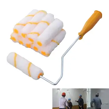 

21Pcs/Set 4 Inch Multifunction DIY Wall Paint Roller Brush Set Roller Paint Brush Handle Tool Paint Brush Roller Brush Parts