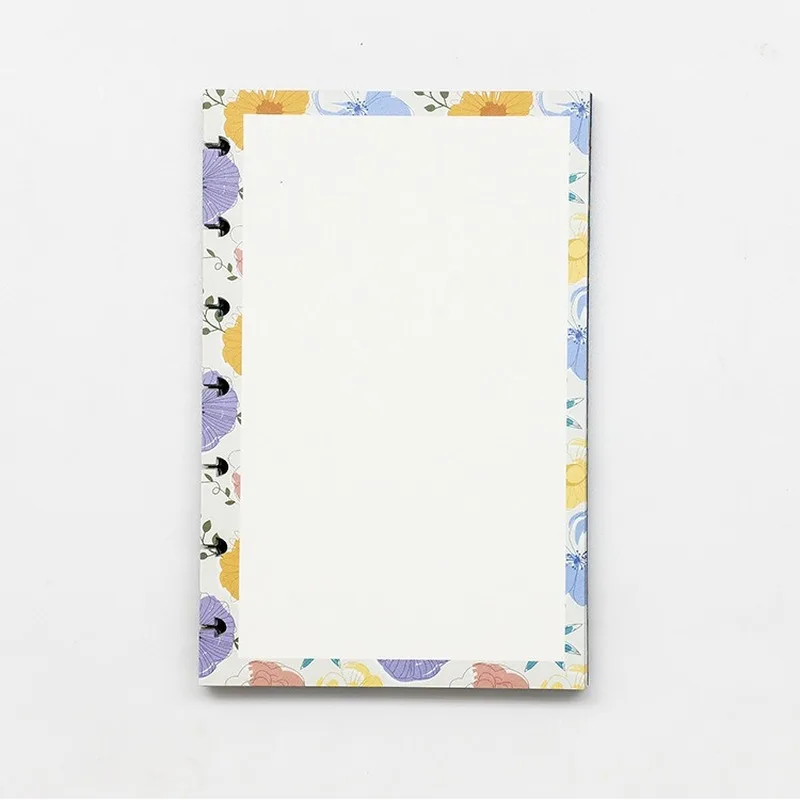 

B6 loose-leaf refilled Mushroom Hole Notepad Inside Page Refill Notebook Inner Refill writing Paper Lace Inside Page DIY Binding