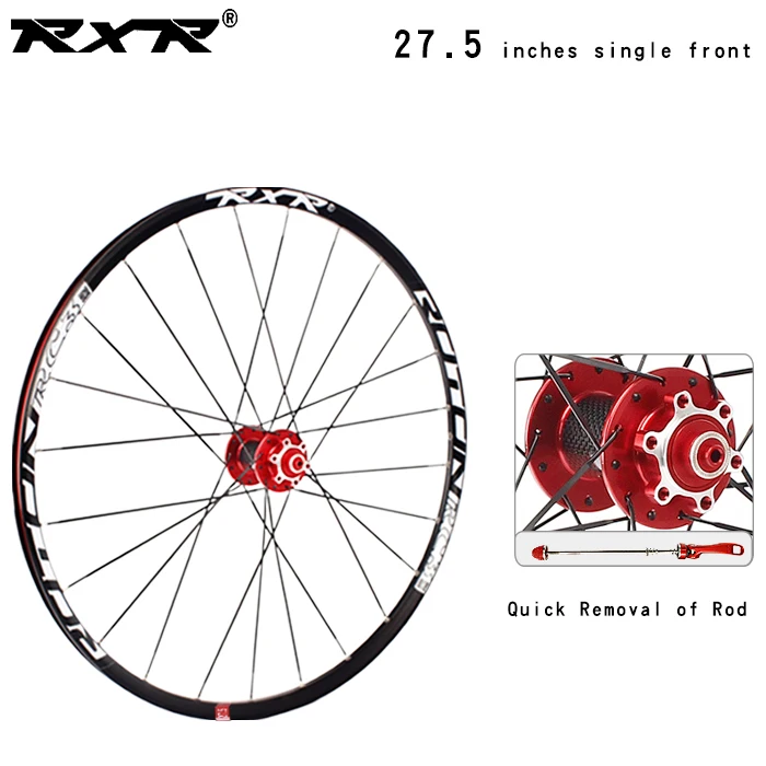 RXR горный велосипед, велосипедная ступица, Аксессуары для велосипеда 27,5 RC3, подшипник из углеродного волокна, алюминиевое Велосипедное колесо из сплава - Цвет: 27.5 Red  front QR