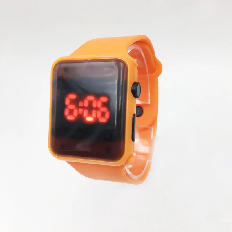 orange Для мужчин Спорт Повседневное светодиодный часы Для женщин Для Мужчин's цифровые часы мужские военные силиконовые наручные часы Reloj Hombre Relogio Masculino - Цвет: orange
