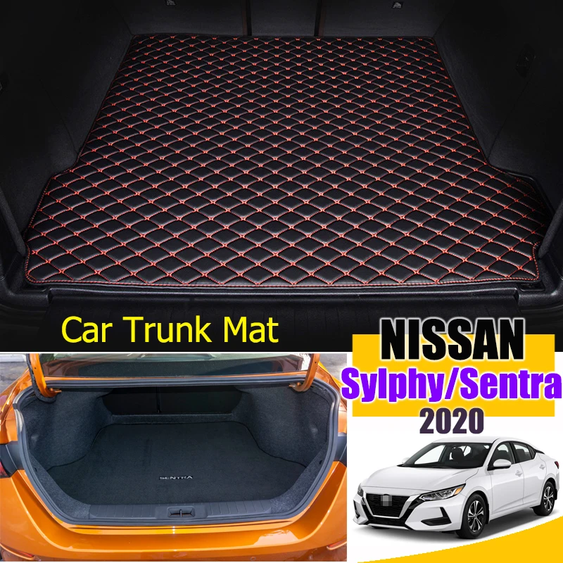 Кожаный коврик для багажника автомобиля Nissan Sylphy Sentra 2020 Коврики аксессуары