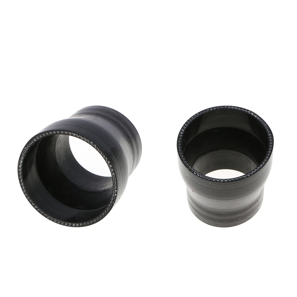 2PACK 4-ply 2''-2.5'' 51mm-63mm Straight Silicone Reducer  Hose Coupler