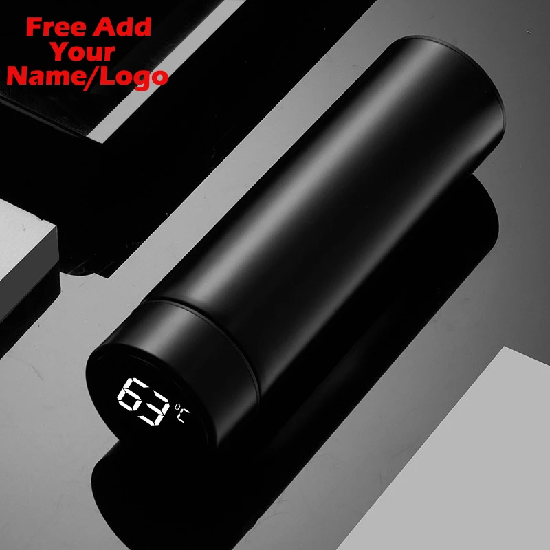 Custom Logo Intelligent Digital Thermos Water Cup Touch Display