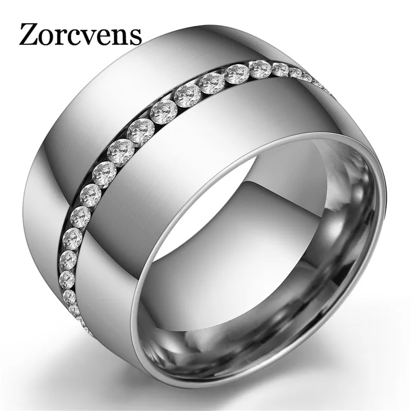 Женское Обручальное Кольцо ZORCVENS Винтажное кольцо из нержавеющей стали