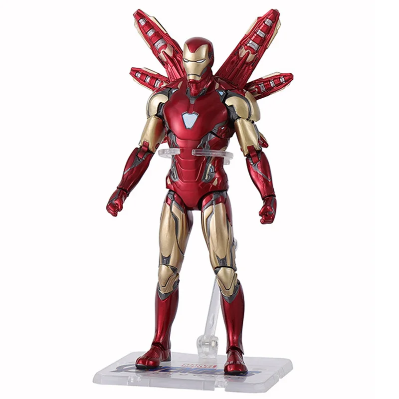 

20cm Iron Man Mark85 Action Figures Marvel Avenger Doll Super Heroes Spiderman Thor Thanos Ironman Dolls Kids Gifts Boys Toys
