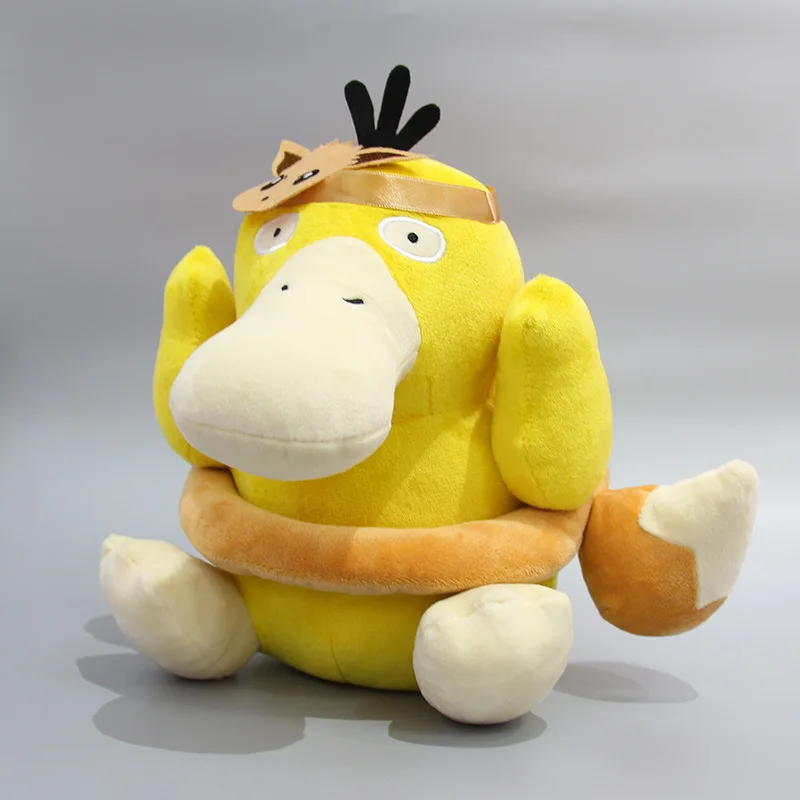 new Anime Games Pikachu series 25CM Psyduck Eevee plush toy stuffed toys Soft pillow A birthday present for children - Цвет: Цвет: желтый