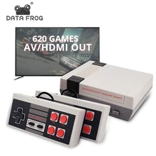 Data Frog Retro Video Game Console AV/HDMI Output TV Consoles Built-in 620 Classic Games Dual Gamepad Gaming Player