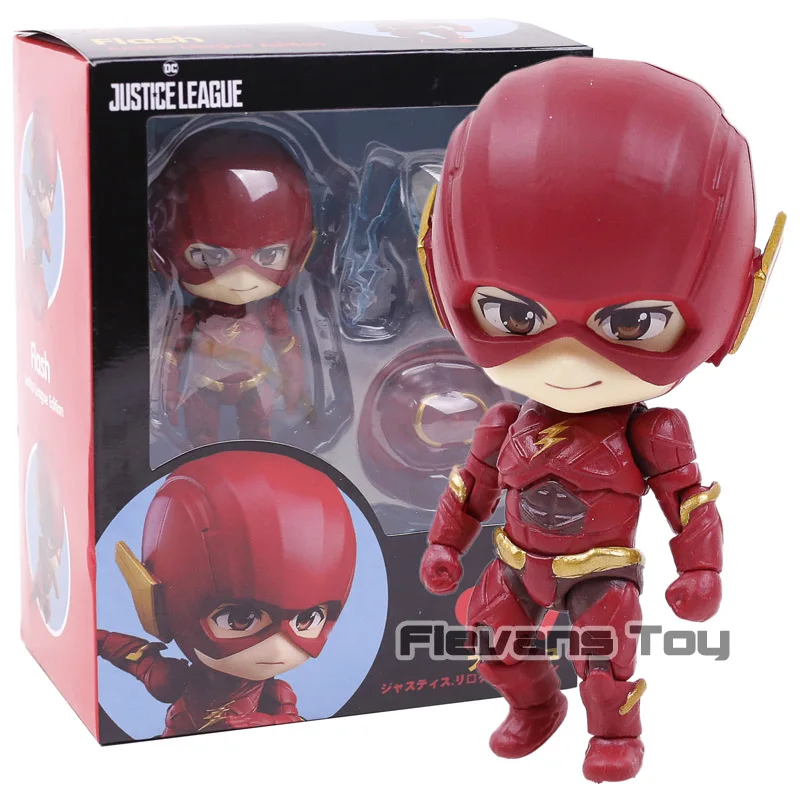 DC Justice League флэш Nendoroid 917 фигурка Коллекционная ПВХ модель игрушки куклы - Цвет: 917 box