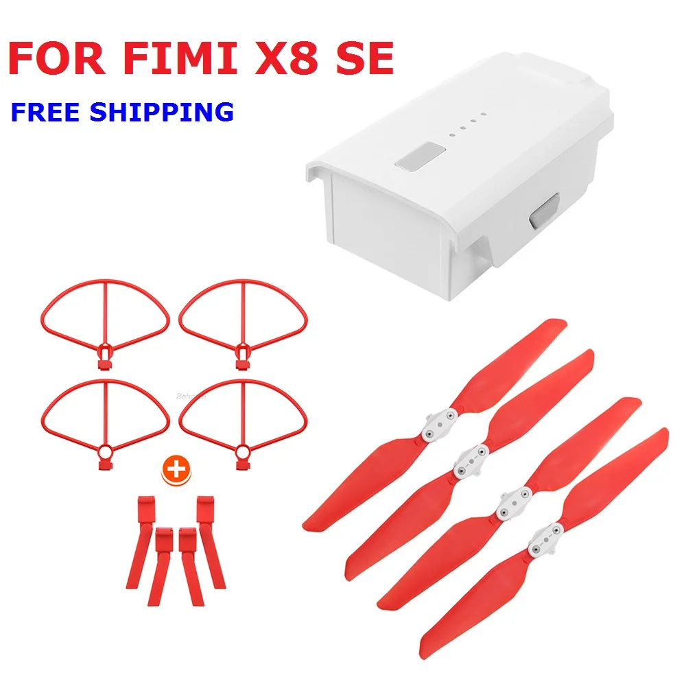 FIMI X8 SE сменный аккумулятор 11,4 v 4500mAh и комплект пропеллеров для FIMI X8 SE аксессуар для дрона - Цвет: Bundle 2