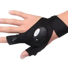 Многофункциональный светодиодный палец светильник вспышки светильник светящиеся рыболовные перчатки дышащая уличная световой спортивные перчатки для рыбалки