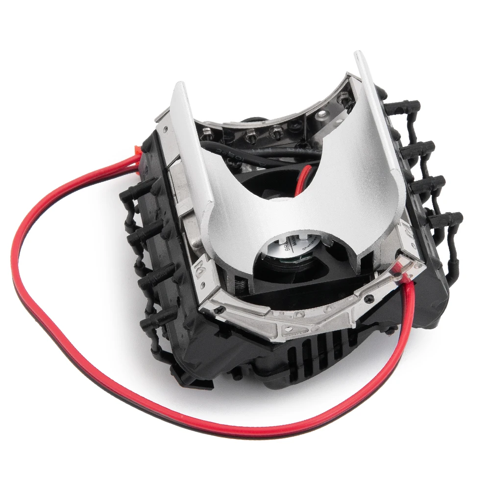 YEAHRUN 1/10 Металлическая Имитация V8 TRX-4 крышка двигателя противоскользящая пластина для D90 D110 TRX-4 1/10 RC Гусеничный