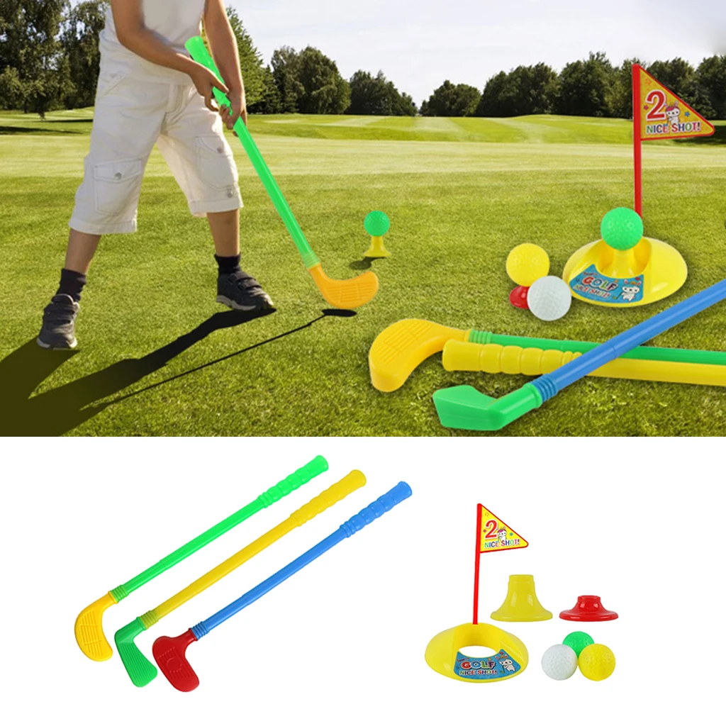 Funny Kids Golf Putter Set Indoor Outdoor Putter Boys Girls Putting Cup Hole