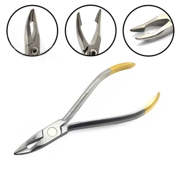 

1 Pc Dental Stainless Steel Square Round Curved Shaped Orthodontic Pliers Dentist Tools Dental Pliers Oral Cleaning