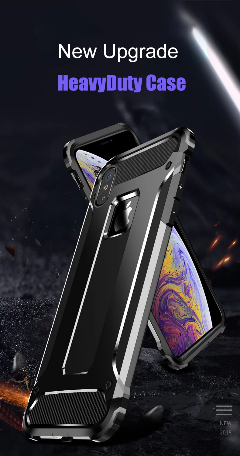 Защитный противоударный чехол для iPhone 11 Pro Max X XS Max XR 7 8 6 6s Plus Hybrid Armor чехол для iPhone 5 5S SE 7 8 X 11Pro 10 чехол s