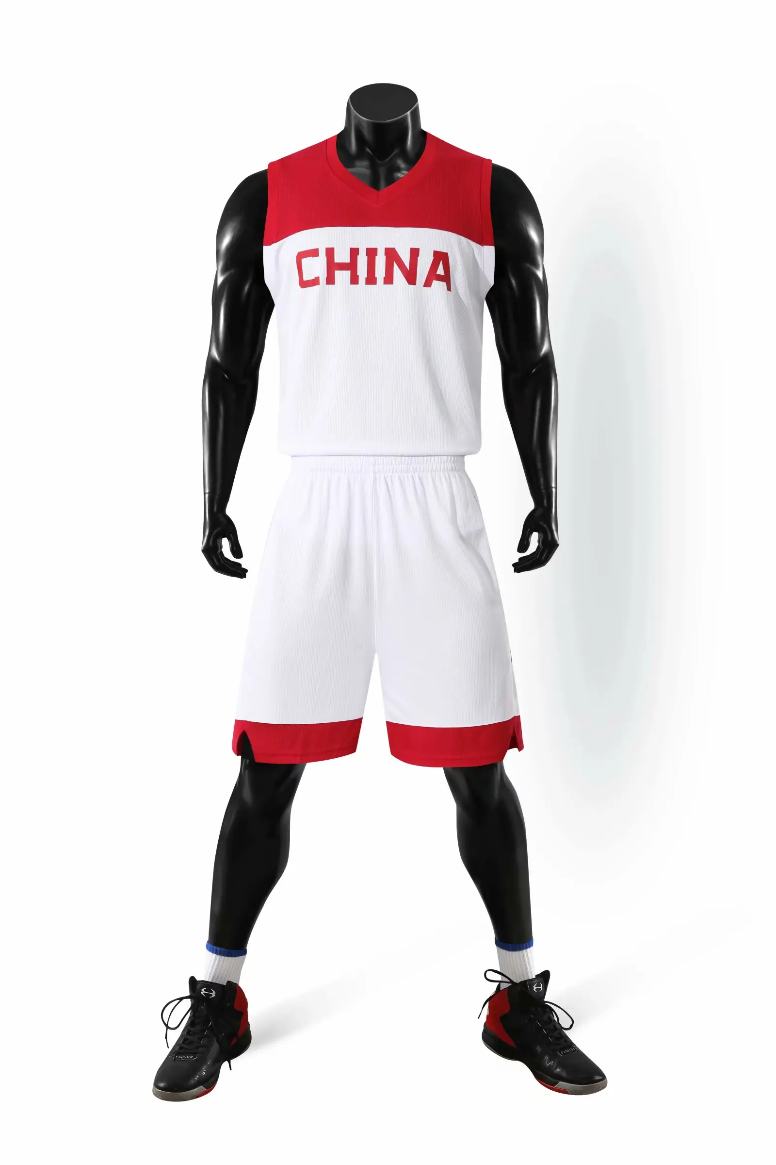 701 China White Новая мужская США баскетбольная майка наборы спортивные костюмы баскетбольные майки колледжа китайский костюм одежда спортивные костюмы Тренировочный Набор - Цвет: 701 China White