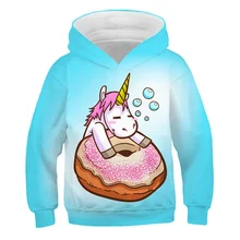 

3D Unicorn Autumn and Spring Hoodies Cartoon Print Sweatshirt Boys Girls Unicorn Hoodies Kids Hooded Hoody Unicorn Sport Clothes